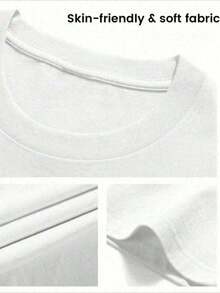 Modern Minimalist 100% Cotton Let's Have A Good Day T-Shirt, Teacher's T-Shirt, Educator's T-Shirt - 白色 - 查看 6