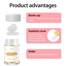 Shimmer Edible Glitter Luster Dust, Decor Powder For Drinks, Cupcakes, Cakes And Chocolate Making - Multicolor - View 3