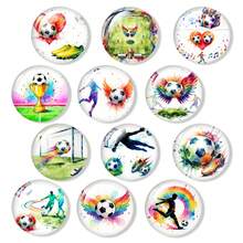 Football Sports Pattern Refrigerator Magnets - 12 Pack Football Sports Fridge Pattern Magnets For Refrigerator Office Cabinets Whiteboards Photo, Best Housewarming Home Decorations Gift - 12Pcs - View 7