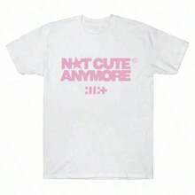1 camiseta del álbum "Not Cute Anymore" de ILLITs, camiseta de la banda femenina ILLITs, moda coreana de verano para mujeres y hombres, manga corta, casual, de algodón, estilo Y2K, 210g, 100% algodón, los diseños están impresos. Unisexo. - Blanco - Ver 7