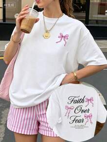 Una camiseta de manga corta con estilo retro americano, diseño holgado, estampado (los pantalones son solo sugerencias de estilo), camiseta gruesa multicolor, material 100% algodón, estampado moderno, adecuada tanto para hombres como para mujeres, estilo nuevo de primavera/verano/otoño, transpirable y cómoda, sencilla y versátil, la elegante camiseta unisex con estampado tropical es muy adecuada para vacaciones, Halloween y fiestas del Día de la Independencia de México. - Blanco - Ver 7