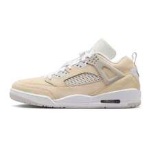 Nike Jordan Spizike Leather Low Sanddrift Sepatu Basket Retro Low-Top yang Nyaman dan Serbaguna untuk Pria - coklat muda - View 5