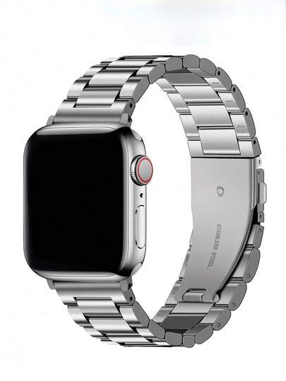 1pc The New Stainless Steel Band Compatible With Apple Smartwatches Is Suitable For Series 1/2/3/4/5/6/7/8/SE With 45/46/49/38/40/41/42/44mm Dials, And Is Unisex. It Makes A Very Beautiful Gift.