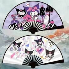 SANRIO 三丽鸥动漫折扇，可爱，酷洛米、美乐蒂、布丁狗卡通手扇，夏季必备，收藏品，完美礼物 - A - 查看 8