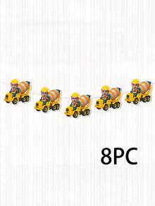 Cờ kéo trang trí tiệc chủ đề xe xây dựng in ảnh theo yêu cầu, có thể tùy chỉnh hình ảnh, biểu ngữ trang trí tiệc chủ đề máy xúc/xe trộn bê tông. Cờ kéo trang trí tiệc chủ đề xe xây dựng in ảnh theo yêu cầu, có thể tùy chỉnh hình ảnh, cờ treo trang trí tiệc sinh nhật chủ đề máy xúc. Cờ kéo trang trí tiệc chủ đề xe xây dựng có thể tùy chỉnh, biểu ngữ trang trí tạo không khí tiệc tùng. - Nhiều màu - Xem 15