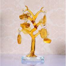 シトリンガラス工芸品 木製装飾品 ワインキャビネット リビングルーム 新築祝いギフト - 8銅貨インゴット - チェックする 2