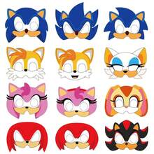 Mặt nạ hoạt hình, mặt nạ giấy họa tiết anime, hình ảnh nhím anime dùng làm phụ kiện cosplay, trang trí tiệc lễ hội, tiệc sinh nhật. - Xem 1