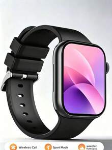 ZhiKexing 2.01 Inch Full Screen Metal Body Smart Watch, Compatible With IOS And Android Phones, (Call/Dial), Multiple Sports Modes/Abundant Watch Faces/Built-In Games/AI Voice Control/Unisex Fitness Watch - View 1
