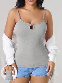CELILIN 2-In-1 Camisole For Women, Versatile Layering Slip Dress, Slim Fit Breathable Undershirt For Commuting & Dating - Grey - View 2