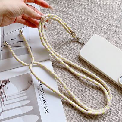 Dây đeo điện thoại đa năng, màu trơn, có thể điều chỉnh độ dài, kiểu dáng unisex, có thể tháo rời, bền chắc, chống thất lạc, đa chức năng, có thể điều chỉnh độ dài.