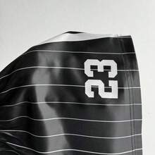 Women's Summer Festival Streetwear Athleisure Y2K Game Day Striped Satin Fabric Baggy Elastic Waistband Sweater Shorts Athletic Shorts Women Black And White Striped Shorts - Rosa - Ver 8