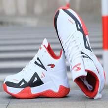 Men Soccer Shoes - White and Red - View 2
