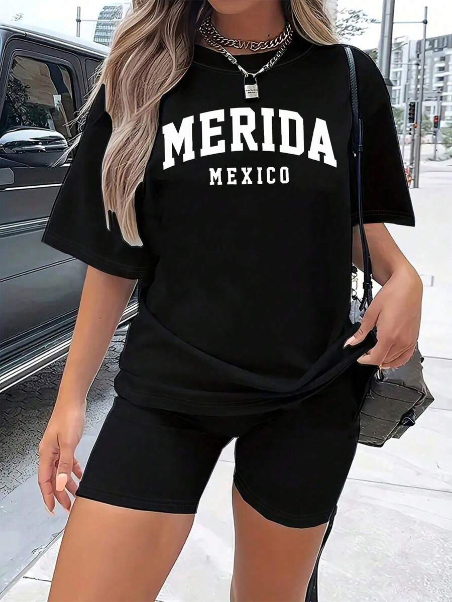 100% Cotton 180g Unisex T-Shirt, New York/Los Angeles Style - Y2K Streetwear Basic Loose Fit T-Shirt - Urban City Top For Couples - Premium Streetwear - 黑色 - 查看 1