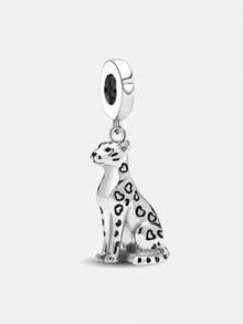 1 mặt dây chuyền hình báo gấm nằm sấp lấp lánh bằng bạc Sterling 925, thích hợp làm vòng tay DIY cho nữ. - tập trung - Xem 16