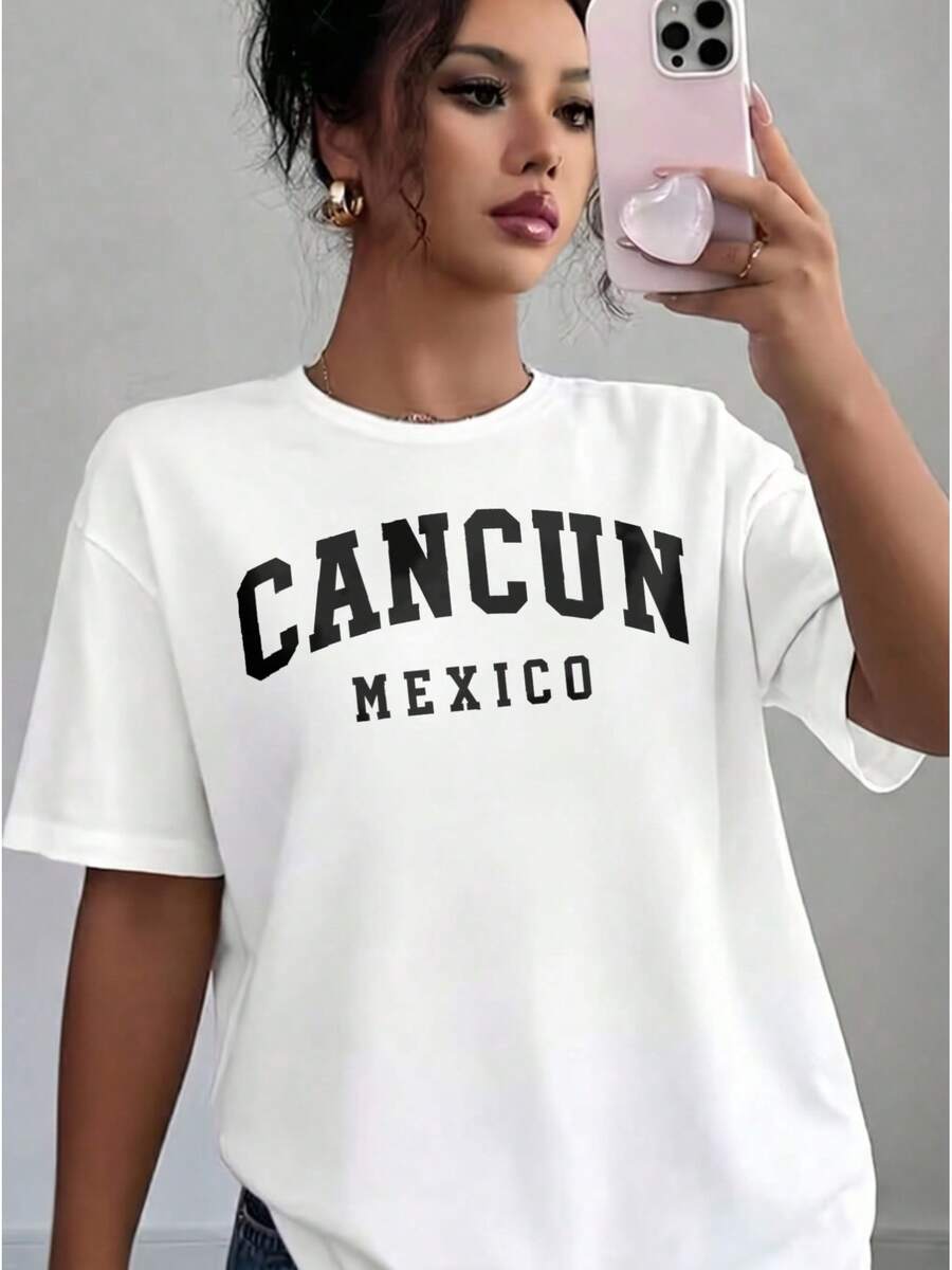 1 Piece 180g Women's T-Shirt, Men's T-Shirt. Casual Cotton Crew Neck T-Shirt. Women's Athletic T-Shirt. Designed By Y2K Generation Artists In The Bababask Style, Made From 100% Pure Cotton. Creative Cartoon Pattern Design, Comfortable Short Sleeves - 白色7 - 查看 1