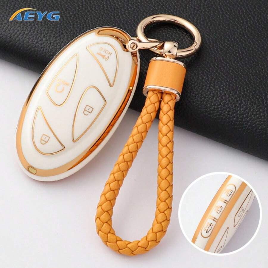 Ốp chìa khóa thông minh TPU phù hợp với xe IONIQ 6, New Grandeur GN7, Kona, chìa khóa 5 nút/7 nút, giá đỡ chìa khóa. - L model - Xem 1