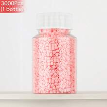 2.6mm Sundymot Fuse Beads, 3000PCS+ Red Series Individual Packaging, Bottle Contained Storage, Prevent Spilling, DIY Pendant Keychain, Jewelry Making Craft Supplies, Graduation, Back To School, Christmas, Party, Birthday Gift, Multi-Color 2.6mm Fuse Bead Refill Kit - 2.6mm Puzzle Beads - View 29