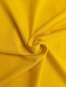 Parte superior de un solo hombro con plisado de unicolor informal de verano para mujer - Amarillo - Ver 7