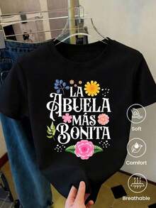 Camiseta de manga corta de moda para primavera y verano de 2026, hecha en México, 180 gramos. Estampado de dibujos animados, modelo de pareja, apta para uso interior o exterior. Cuello redondo, unisex, ideal para oficina y ocio. Paquete de una pieza.Pure-Cotton - Negro - Ver 3