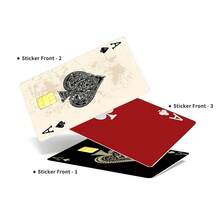 4pcs Ultra-Thin Vinyl Stickers, Residue-Free, Suitable For Credit Cards, Debit Cards, Transportation Cards, Keys Cards, Skin Protection And Personalization, Ultra-Thin, Waterproof, Scratch-Resistant, Anti-Slip - View 2