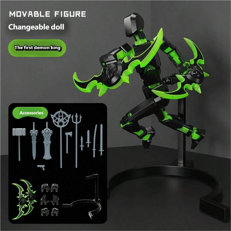 New High-Quality 13-Jointed Posable Mannequin 3rd Generation, Multi-Joint Adjustable Human Body Model, DIY Assembly Full Body Stress Relief Toy, Educational Brain Development Handicraft, Creative Desktop Decor, Exquisite Holiday Birthday Gift For Adult Collectors And Home Decor