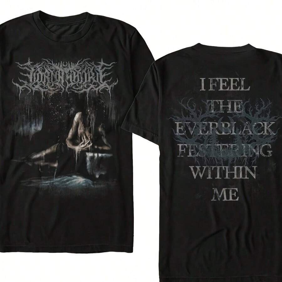 Lorna Shore Everblack Feeling Within Me T Shirt - Negro - Ver 1