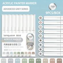 Bộ bút vẽ acrylic Languo 288/240/192/96/9 màu kèm túi đựng, bút vẽ chuyên nghiệp dành cho học sinh, đầu bút mềm, nhỏ gọn, có thể xếp chồng lên nhau, dùng cho vẽ tranh, thủy tinh, chống thấm nước, nghệ thuật vẽ trên cơ thể, quà Giáng sinh, lý tưởng cho năm học mới. - Nhiều màu - Xem 38