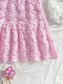 Vestido mini de mujer con estampado de limón colorido, estilo vacacional - Rosa - Ver 3