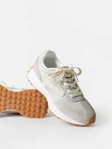 Women Benny Platform Sneaker Lace-Up Casual Sneakers Outdoor Comfort Walking Shoes - 淺灰色 - 查看 3