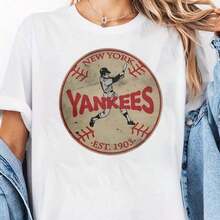 Cute Premium Unisex Casual T-Shirts, New York City T-Shirt, Baseball T-Shirt, New York City T-Shirt - 白色 31 - 查看 6