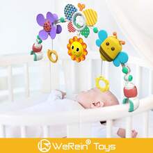 Werein Newborn Sensory Crib Mobile - Bee & Ladybug Garden Spiral Hanging Toy, Early Education Rattle For 0-12 Months Baby, Colorful Visual Stimulation Toy For Nursery & Stroller - Multicolor - View 4