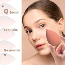 Makeup Sponge, 4 Pcs Foundation Blending Sponge, Pink Makeup Blender With Storage Box, And Powder - 4 件裝(1 包)+ 粉紅色 - 查看 5