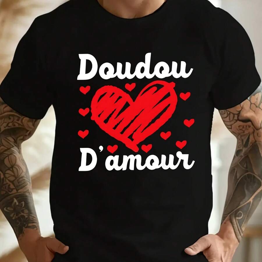 Funny Pleated French T-Shirt - Shape - View 1