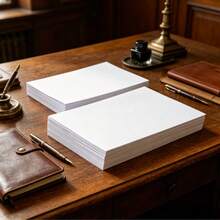 A3/A4 Size White Cardstock, 1PC (20 Sheets), Thick Paper, Rigid Cardboard, Suitable For Drawing, Sketching, Copying, And Other Purposes - White - View 2