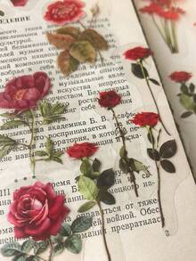 1 Pack 40pcs Plant Flower Rose Tulip Daisy PET Stickers Decorative Material DIY Scrapbook Stickers - DT534 - View 6