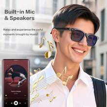 FECOUL These Smart Glasses, Also Known As Audio Or Translation Glasses, Support Real-Time Translations In Over 160 Languages. Thanks To AI Chat Powered By The Deepseek R1 And Gemini 2.5 Systems, They Offer An Integrated Microphone And Speaker For High-Resolution Voice And Music Playback, Hands-Free Calling, Touch Controls, Voice Assistant, Noise Cancellation, And Magnetic Charging. Ideal For Cycling, Relaxing Music, Everyday Office Work, And Travel, These Glasses Make The Perfect Gift For Both Men And Women. - Xem 4