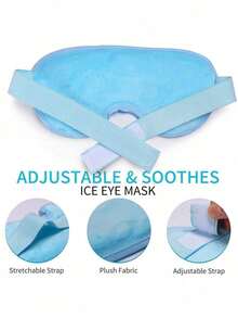 Reusable Cooling Gel Eye Mask - Hot & Cold Compress For Relaxation, PVC Ice Pack Suitable For All Skin Types, Perfect For Travel - Multicolor - View 8