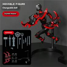 New High-Quality 13-Jointed Posable Mannequin 3rd Generation, Multi-Joint Adjustable Human Body Model, DIY Assembly Full Body Stress Relief Toy, Educational Brain Development Handicraft, Creative Desktop Decor, Exquisite Holiday Birthday Gift For Adult Collectors And Home Decor - Multicolor - View 4