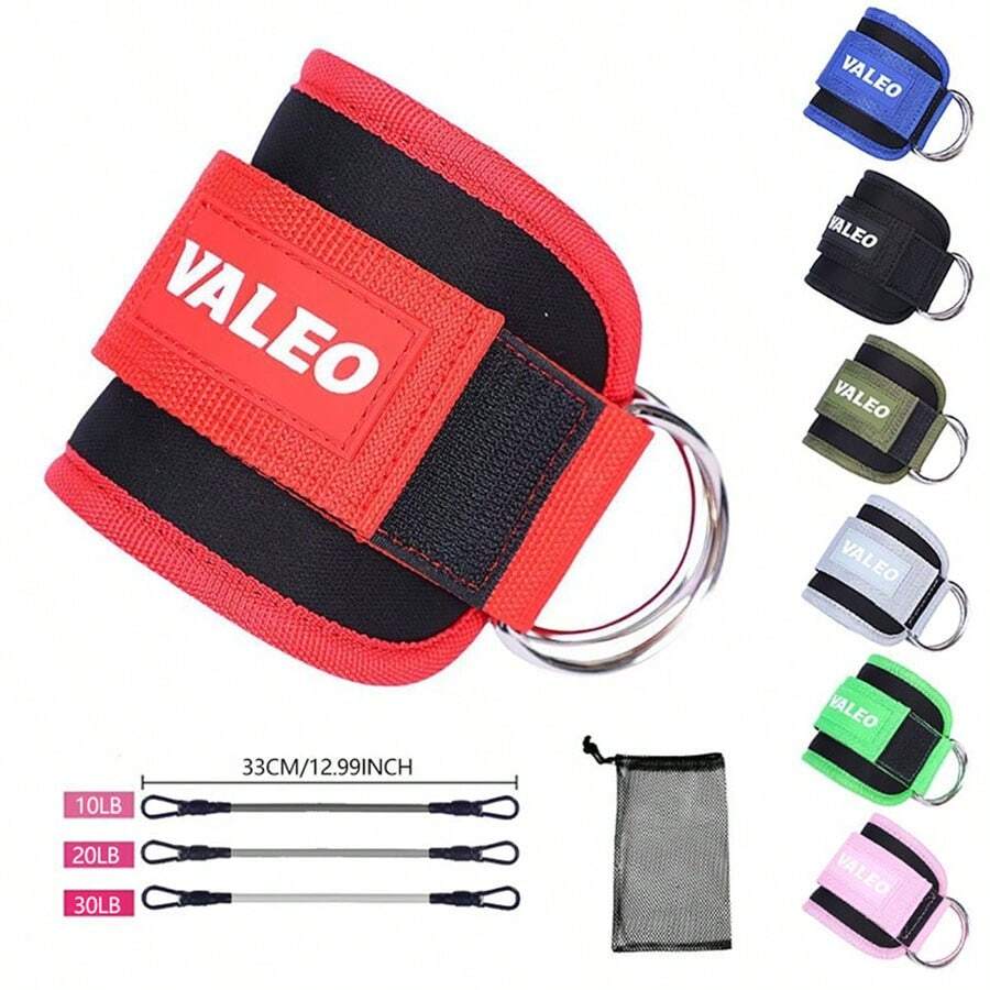 Portable Ankle Strap Resistance Band Set, Leg And Hip Trainer, Shaping And Weight Loss Fitness Ankle Band, Hip Training Stretch Band, Gym Exercise Equipment - Multicolor - View 1