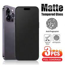 3pcs Matte Anti-Fingerprint Tempered Glass Screen Protector For IPhone 17/17 Plus/17 Pro/17 Pro Max, Frosted For Gaming - Clear - View 9