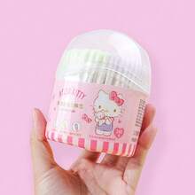Miniso 名创优品 Hello Kitty 纸杆双头棉签 150 支装 & Hello Kitty 多头棉签组合装 240 支装，柔软棉头亲肤不刺激，纸杆坚韧不易弯曲，多用途，可用于清洁、卸妆、耳鼻护理（1 支装） - 多色 - 查看 13