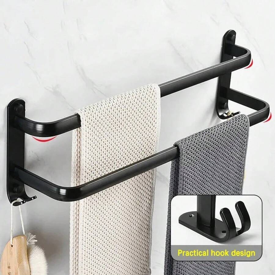 Towel Racks - 黒,30cm - チェックする 1