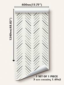 SUPSTICKER 1 片水彩手绘图案墙贴，极简侘寂风格，PVC 材质，可移除，防水，适用于儿童房、衣柜、出租房装修、ins 侘寂风装饰，15.75*47.24 英寸 - 彩色 - 查看 14