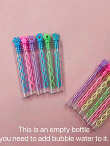 10/20/36pcs Colorful Mini Bubble Wands, Transparent Bubble Blowers For Outdoor, Friends Gathering, Party Supplies, Small Gifts (Random Style & Color) - Multicolor - View 9