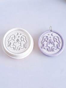 Cortadores de Argila Polimérica com Signos do Zodíaco, Molde de Astrologia e Horóscopo para Brincos Feitos à Mão de Leão, Escorpião, Touro e Peixes, Ideal para Artesanato de Joias com Vibes Místicas e Celestiais - Branco - Visão 11