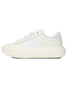 adidas Grand Court Platform丨輕量緩震女子低筒厚底休閒板鞋 - 白色 - 查看 1