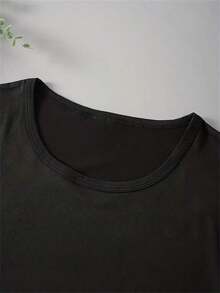 Camisa de mujer, casual, 100% algodón. - Negro - Ver 4
