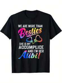Camiseta de Regalo de Arte Mexicano para Parejas, Estilo Igual para Hombre y Mujer, Camiseta Estampada de Manga Corta Verano 2026, Camiseta de Algodón Puro para Familia Coordinada - Negro - Ver 1