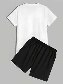 Men 2 Piece Set  Graphic Tees Men  Clothes BREATHABLE COOL SUMMER Koe Wetzel T Shirt Graphic Printing Hip Hop High Quality Tee-Shirt Short SLEEs Ve Casual Cotton Tshirt Ropa Mujer Retro Clothing Workout Sets Women - Black and White - View 5