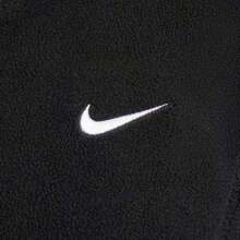 Nike Therma-FIT ONE 女款寬鬆保暖內裡半拉鍊套頭運動衫，刺繡品牌標誌，長袖半開襟 - 黑色 - 查看 8